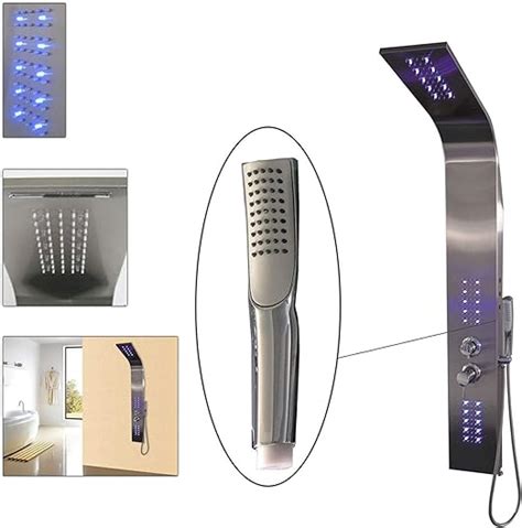 Druline Duschpaneel Led Mit Massagefunktionen Dusche Tower Panel