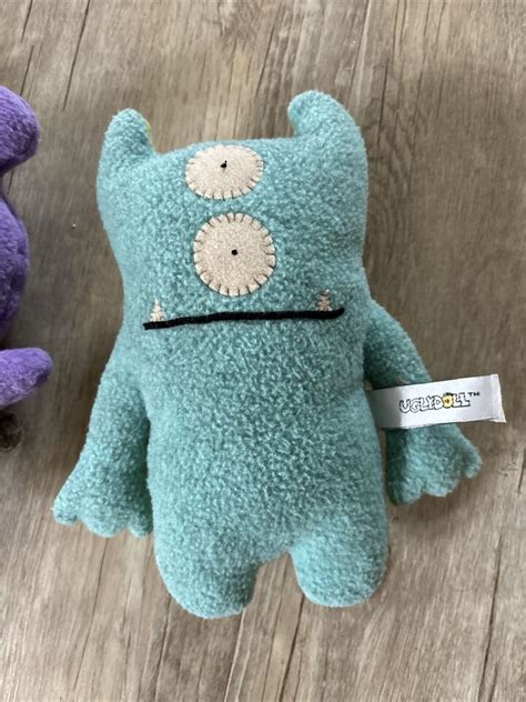 Uglydoll Ugly Doll Plush Monster Bop N Beep Green Blue Two Sided