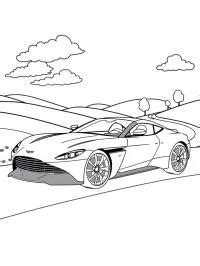 coloring pages aston martin