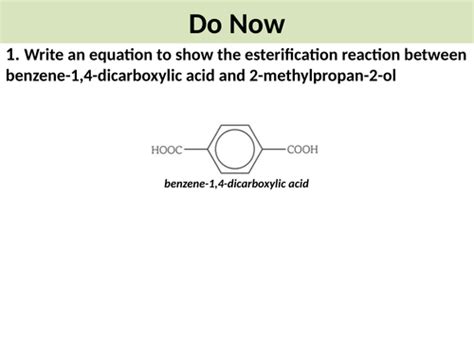 Condensation Polymers | Teaching Resources