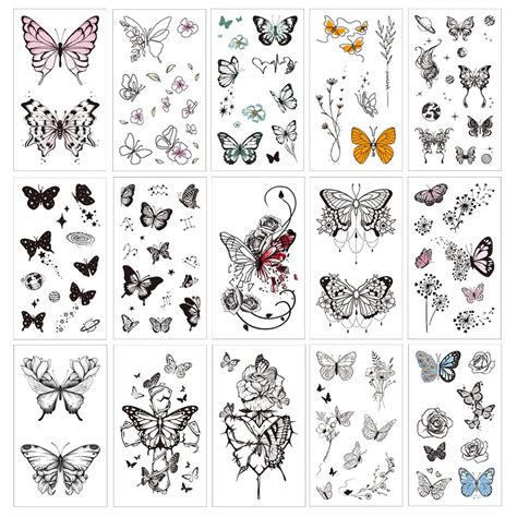 Black Butterfly Tattoos Designs
