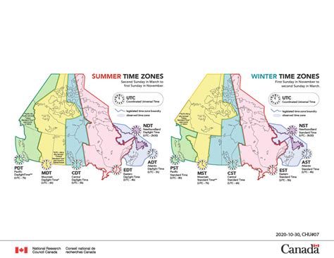Time Zones In Canada The Canadian Encyclopedia