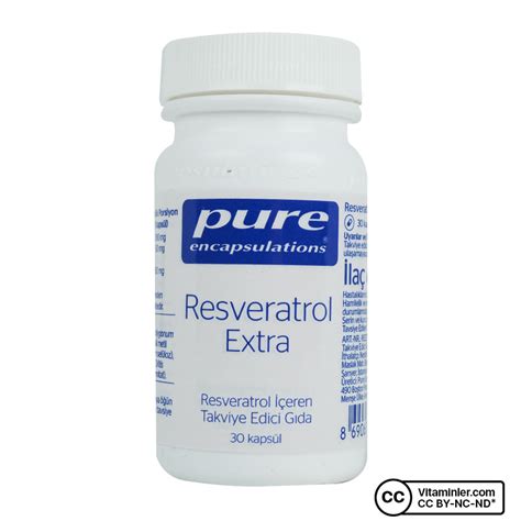 Pure Encapsulations Resveratrol Extra 30 Kapsül Vitaminler