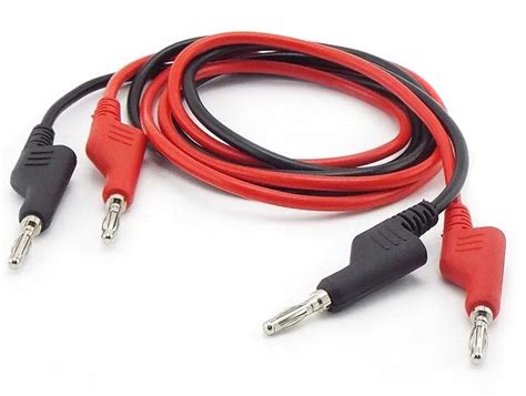 Cables Banana Macho Mm Rojo Y Negro M Cetronic