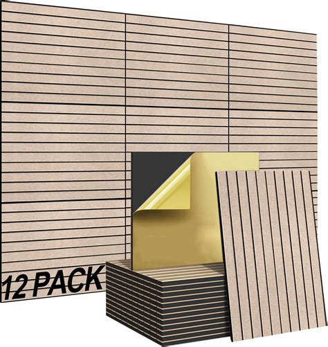 BUBOS 12 Pack Acoustic Panels With Self Adhesive 16 X 12 X 0 4