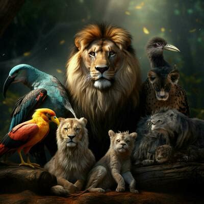 Jungle Animals Set Stock Photos, Images and Backgrounds for Free Download