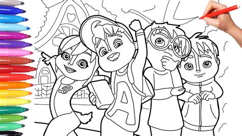 Alvin And The Chipmunks Coloring Pages Free Coloring Pages Printables