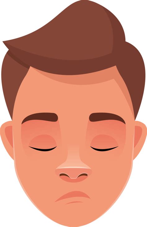 Man Face Expression Clipart Design Illustration 9380078 Png