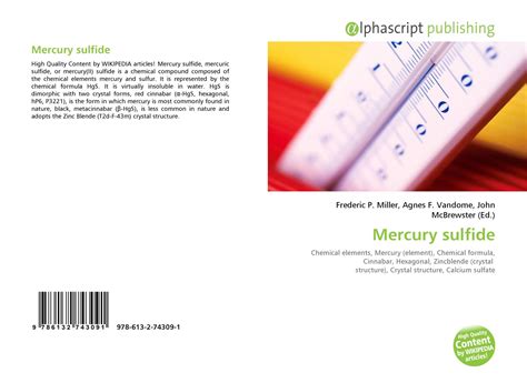 Mercury sulfide, 978-613-2-74309-1, 613274309X ,9786132743091