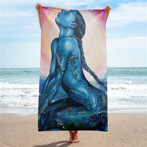 Sea Inside Beach Towel Ania Amador Murals Workshops More