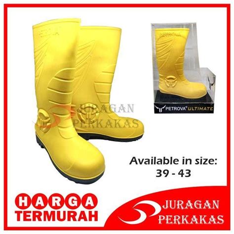 Jual Termurah Petrova Ultimate No Sepatu Boots Safety Karet Pvc