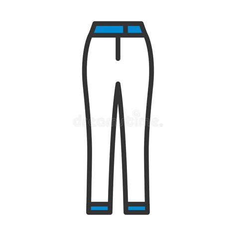 Icono De Pantalones Para Mujeres De Negocios Ilustración del Vector