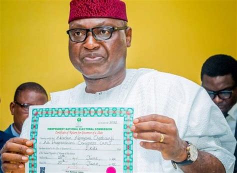 Ekiti Governor Elect Receives Certificate Of Return