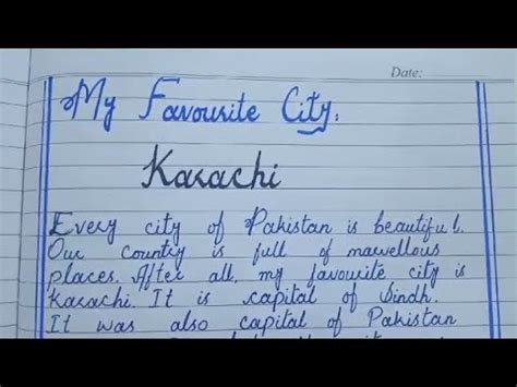 Essay On My City Karachi In English Essay On My Favourite City Karachi