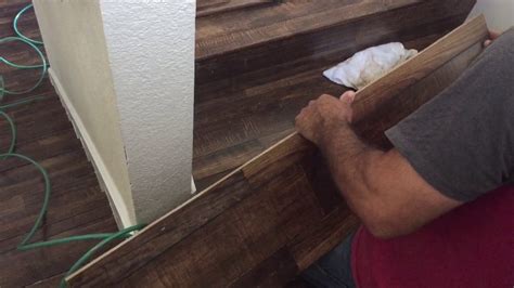 Stair Installation Of Laminate Flooring Youtube