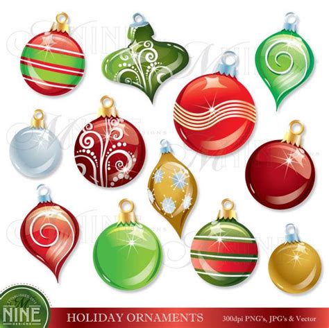 Christmas Ornaments Images Clip Art