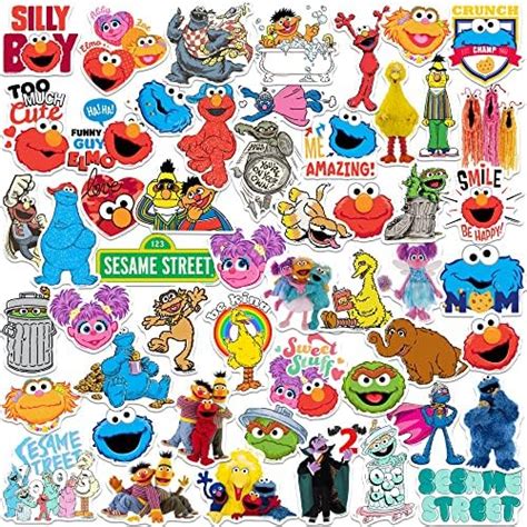 Sesame Street Sticker Pack Die Cut Vinyl Large Deluxe