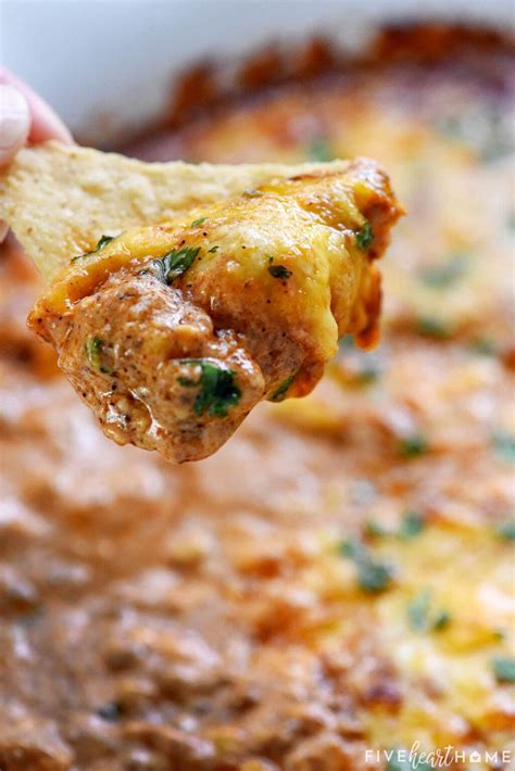 Easy Cheesy Beef Enchilada Dip Creamy Delicious • Fivehearthome