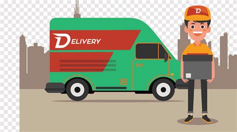 Delivery Truck Icon Clipart In Animated Caartoon Vector 51 Off