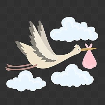 Flying Stork Clipart Transparent PNG Hd Stork Flying Upwards With Baby