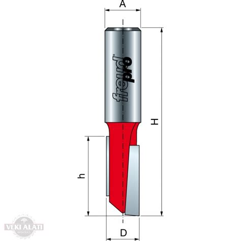 FREUD ravno glodalo sa 2 sečiva dvopero prihvat 12 mm 12 7 x 54