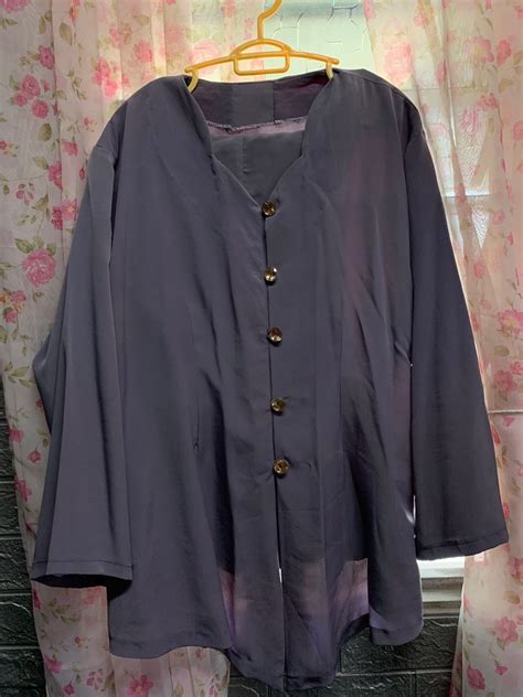 Kurung Kebaya Plus Size Warna Grey Womens Fashion Muslimah Fashion