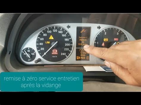 Mercedes B Comment Faire Une Remise Z Ro Compteur Vidange