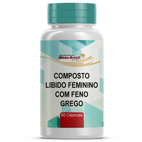 Composto Libido Feminino Com Feno Grego 60 Cápsulas