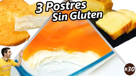 3 recetas de postres sin gluten que te encantarán