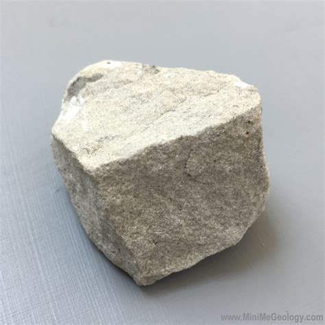 White Gray Sandstone Sedimentary Rock - Mini Me Geology