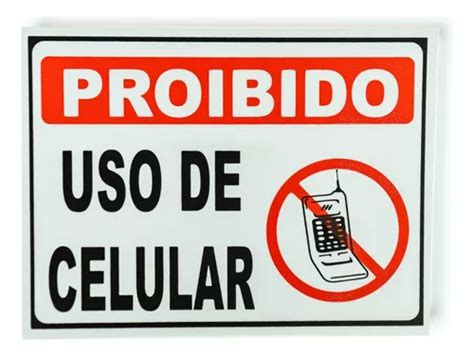 Placa Proibido Uso De Celular Indicativa Para Rcio Aviso Mercadolivre