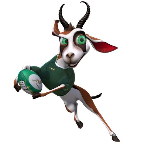 A Goat With Green Eyes Is Holding A Football In Its Paws And Running