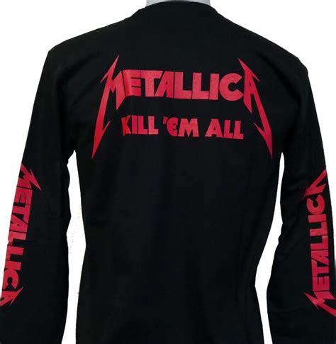 Metallica Long Sleeved T Shirt Kill Em All Size L Roxxbkk