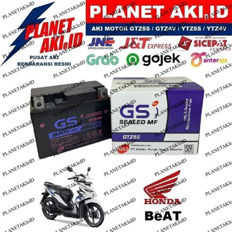 Jual Aki Motor Honda Beat FI CW CBS CARBU KARBU GTZ5S GS Y Accu Kering