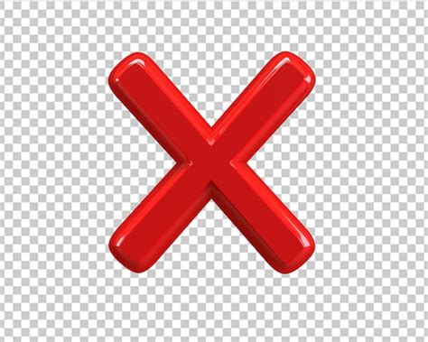 Premium Psd False X Wrong Icon D