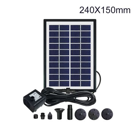 Neue 10V Solar Tafel Angetrieben Wasserpumpe Garten Schwimmbad Teich