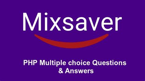 Php Multiple Choice Questions And Answers Mixsaver