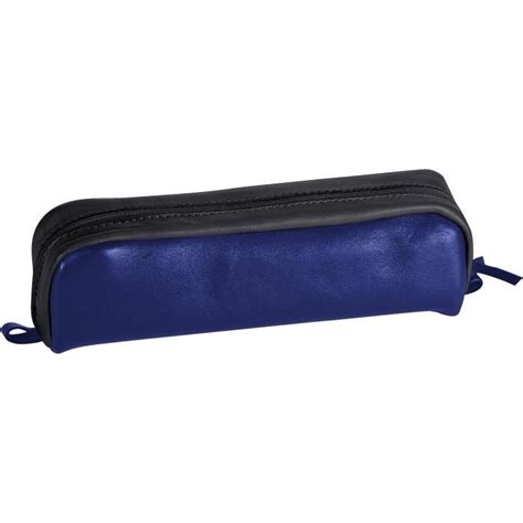 Trousse Scolaire Rectangulaire Bleue Et Noire X X Cm En V Ritable