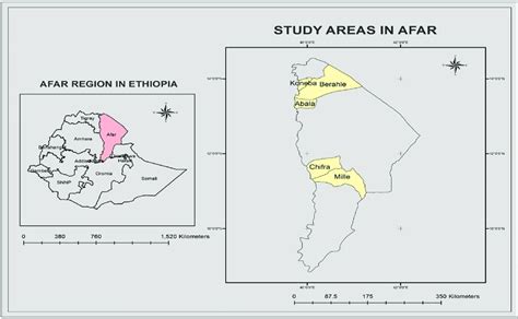 Administrative map of Afar Region and sampled districts. | Download Scientific Diagram