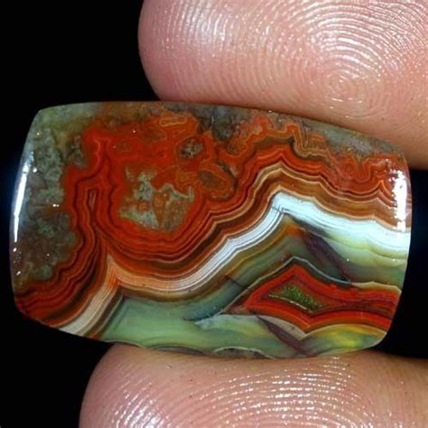 Natural Red Crazy Lace Agate Rarest Designer Gemstone Cushion Cabochon