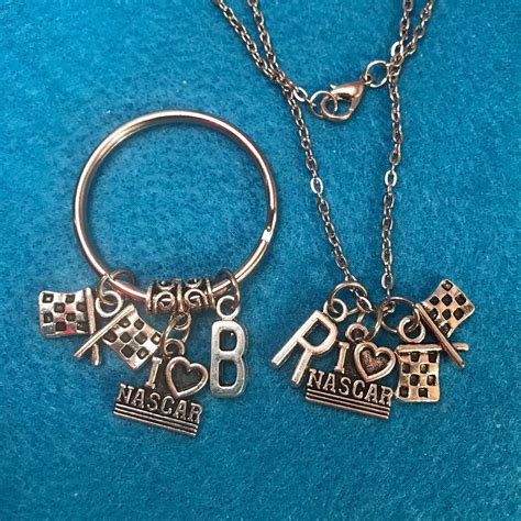 Personalized Racing Keychain Nascar Keychain Racing T Racing Jewelry