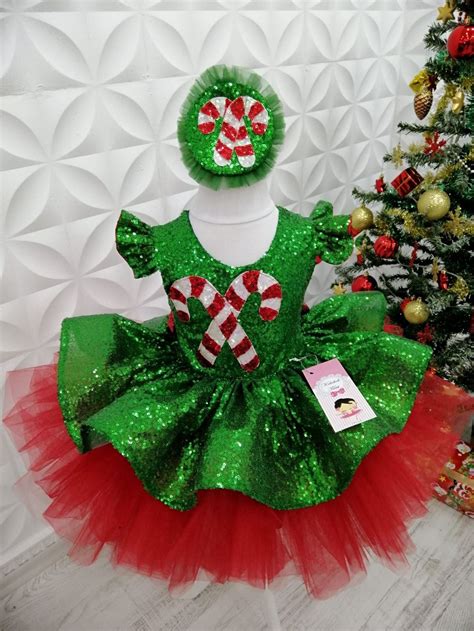 Yeni yıl elbisesi Disfraces de navidad Vestidos navideños para niña