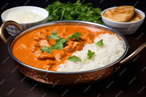 Premium Photo Curry Stand Chicken Tikka Masala Sauce Indian Food