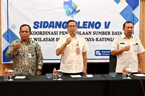 Kepala Bappedalitbang Prov Kalteng Buka Sidang Pleno V Tkpsda Ws