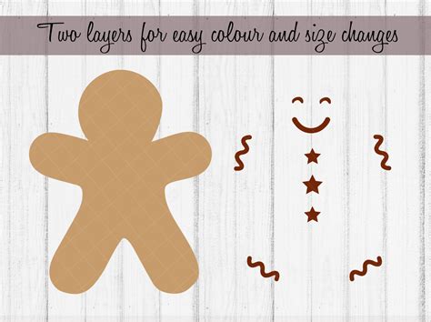 Gingerbread Man Svg Png Bundle Christmas Gingerbread Svg Gingerbread