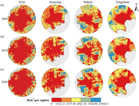 Spatio Temporal Dynamic Maps Of Recreation R In A 2000 B 2010