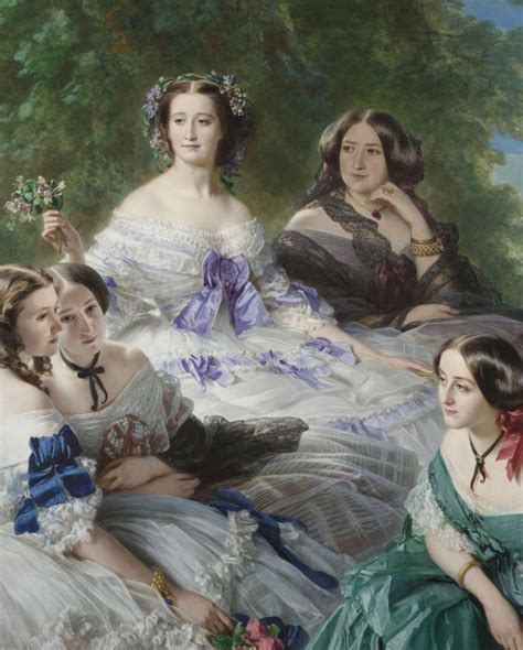 Franz Xaver Winterhalter L Impératrice Eugénie Entourée Des Dames D Honneur Du Palais Images