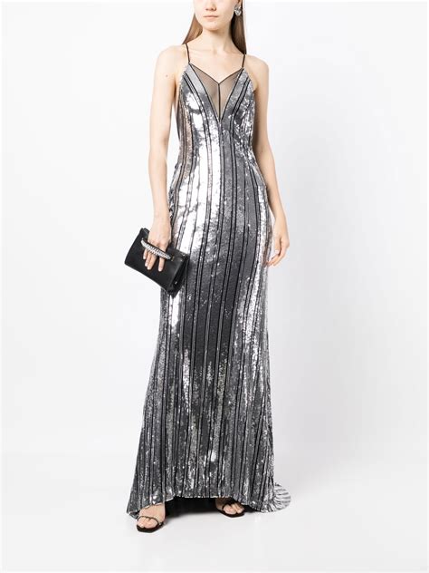 Galvan Kate Sequin Embellished Gown Farfetch