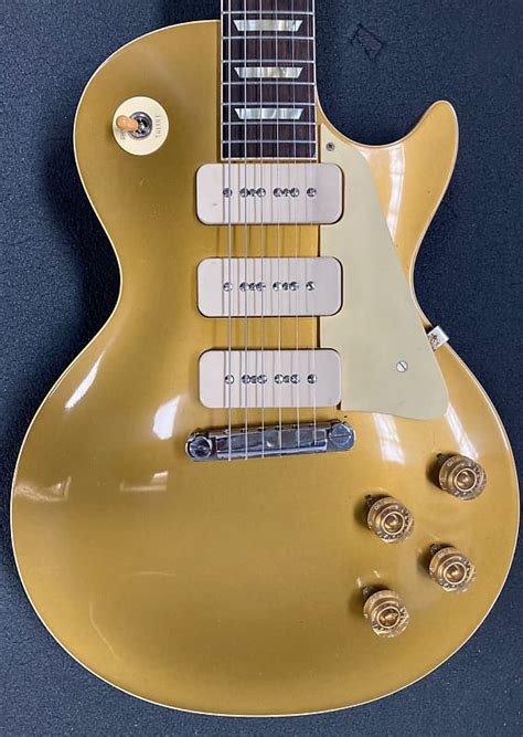 Gibson Custom Shop 54 Les Paul Goldtop Reissue Three P90s Reverb