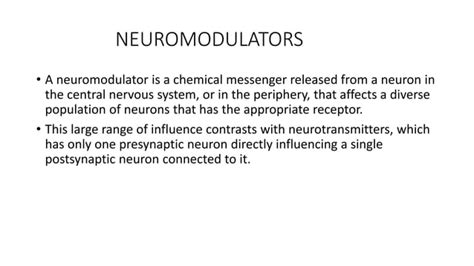 General Introduction Of Neuotransmitters Difference From Neuromodulators